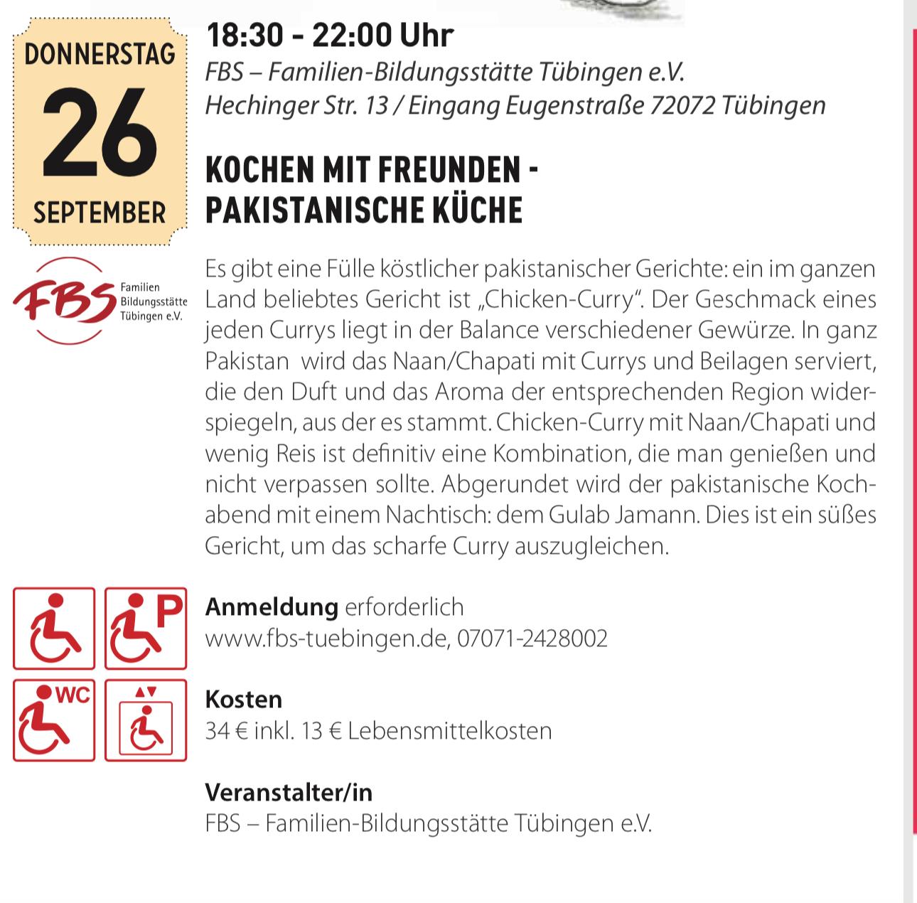 Kochen mit Freunden - Pakistanische Küche